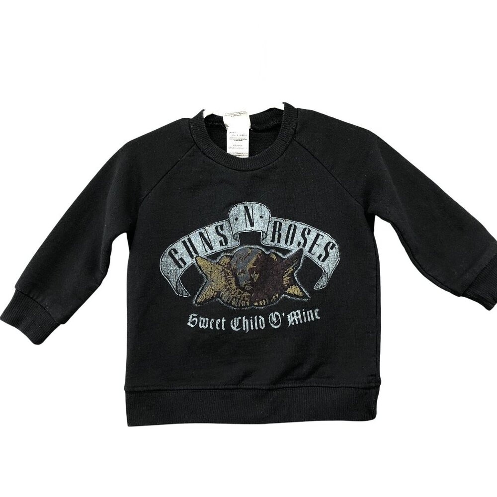 Guns N Roses Baby 12M‎ Sweatshirt Pullover Black Crewneck Sweet Child O Mine